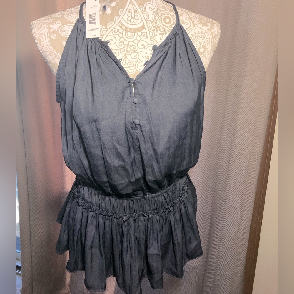 Gray halter top